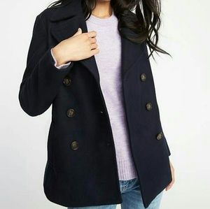 NWT Old Navy Womens Soft Brushed Peacoat XS Petite
